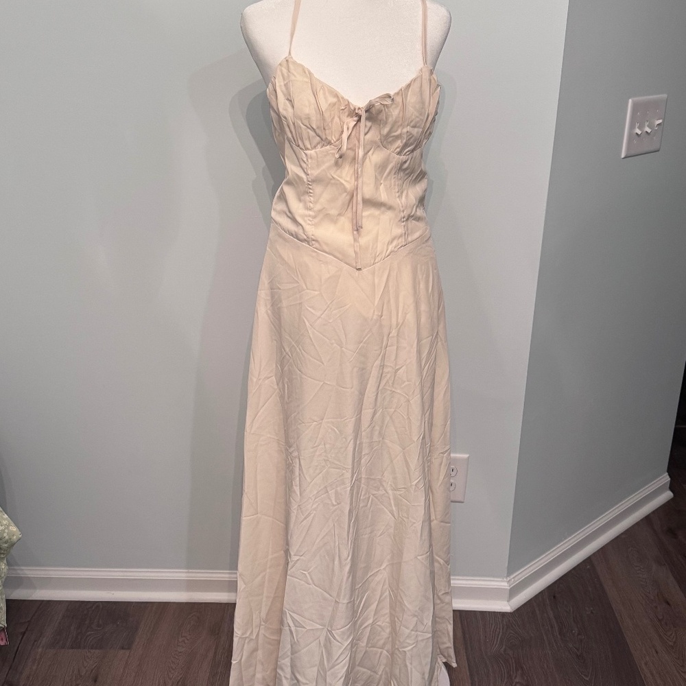New Shein Cream Dress Size Large